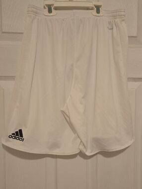 adidas White Performance Basketball Shorts